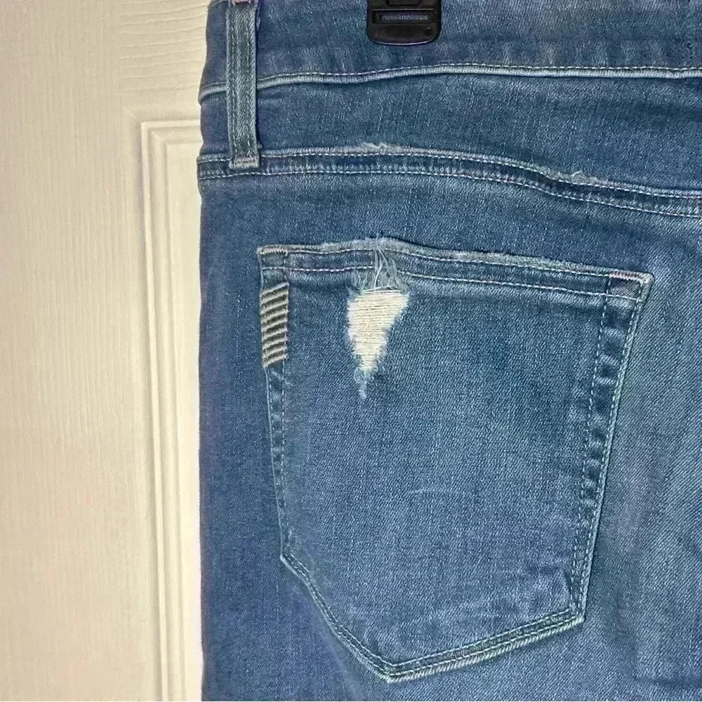 Paige Jimmy Jimmy Crop Jeans Womens Size 31 Distressed Vintage Venice - Picture 6 of 12